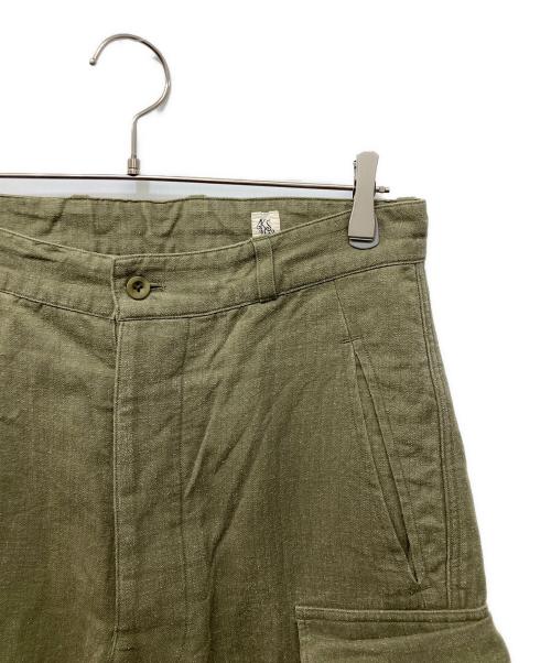 KAPTAIN SUNSHINE（キャプテンサンシャイン）KAPTAIN SUNSHINE (キャプテンサンシャイン) BEAMS PLUS (ビームスプラス) 別注 M-47 Military Trousers オリーブ サイズ:81㎝の古着・服飾アイテム