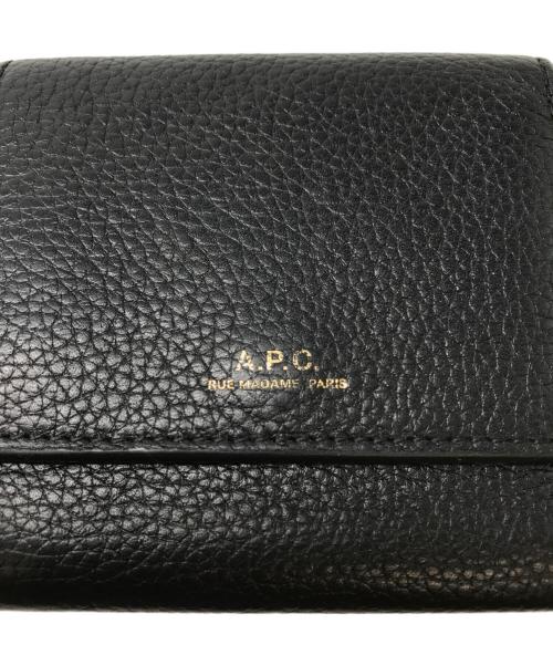 A.P.C.（アーペーセー）A.P.C. (アーペーセー) コンパクトウォレット ブラックの古着・服飾アイテム