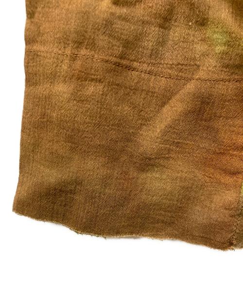 PAMM（パム）PAMM (パム) 「たしかにそこにあった夜」のガーゼトップス グリーン×ブラウン サイズ:Free 未使用品の古着・服飾アイテム