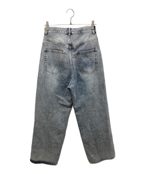 THINGS THAT MATTER（シングスザットマター）THINGS THAT MATTER (シングスザットマター) KNEE CUTTING DENIM PANTS インディゴ サイズ:2の古着・服飾アイテム