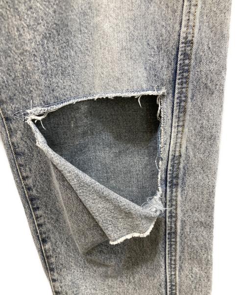 THINGS THAT MATTER（シングスザットマター）THINGS THAT MATTER (シングスザットマター) KNEE CUTTING DENIM PANTS インディゴ サイズ:2の古着・服飾アイテム