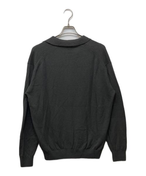 BATONER（バトナ―）BATONER (バトナ―) ハイゲージシルクカーディガン グレー サイズ:3の古着・服飾アイテム