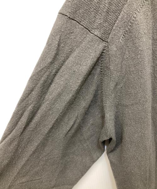 BATONER（バトナ―）BATONER (バトナ―) ハイゲージシルクカーディガン グレー サイズ:3の古着・服飾アイテム