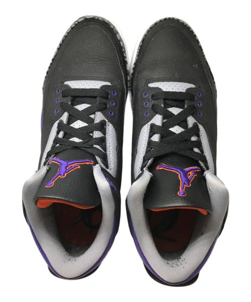 NIKE（ナイキ）NIKE (ナイキ) Air Jordan 3 Retro　エアジョーダン３レトロ ブラック×パープル サイズ:27㎝の古着・服飾アイテム