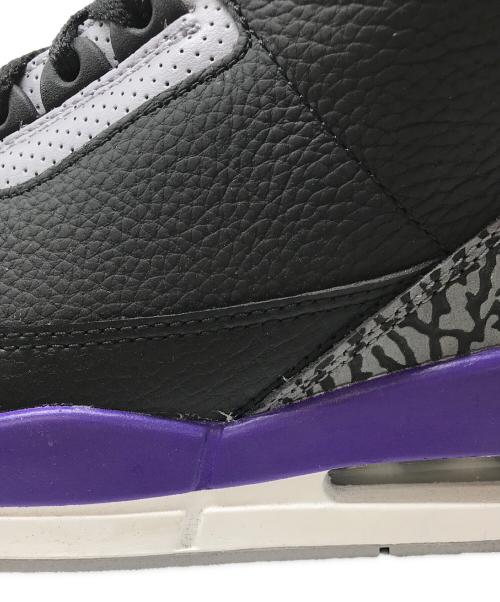 NIKE（ナイキ）NIKE (ナイキ) Air Jordan 3 Retro　エアジョーダン３レトロ ブラック×パープル サイズ:27㎝の古着・服飾アイテム