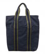 HERMESエルメス）の古着「キャンバストートバッグ」｜ネイビー