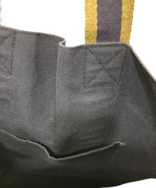 HERMES（エルメス）HERMES (エルメス) キャンバストートバッグ ネイビーの古着・服飾アイテム