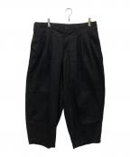 Y's for menワイズフォーメン）の古着「GARMENT DYED 12-PLEAT PANTS」｜ブラック