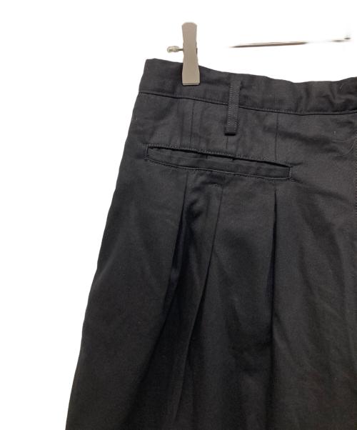 Y's for men（ワイズフォーメン）Y'S for men (ワイズフォーメン) GARMENT DYED 12-PLEAT PANTS ブラック サイズ:2の古着・服飾アイテム