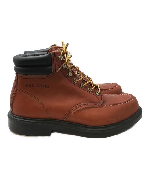 RED WING（レッドウィング）RED WING (レッドウィング) SUPER SOLE MOC-TOE ワークブーツ オロラセット(ブラウン) サイズ:27㎝の古着・服飾アイテム