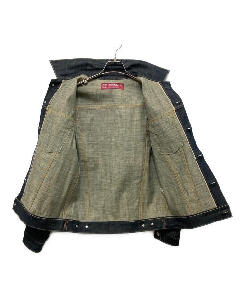 HIDE AND SEEK（ハイドアンドシーク）HIDE AND SEEK (ハイドアンドシーク) 3rd Type リジッドデニムジャケット インディゴ サイズ:Mの古着・服飾アイテム