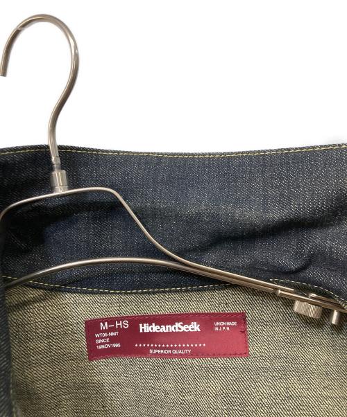 HIDE AND SEEK（ハイドアンドシーク）HIDE AND SEEK (ハイドアンドシーク) 3rd Type リジッドデニムジャケット インディゴ サイズ:Mの古着・服飾アイテム