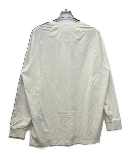 Y-3（ワイスリー）Y-3 (ワイスリー) 3-STRIPES LONG-SLEEVE TOP ホワイト サイズ:XLの古着・服飾アイテム