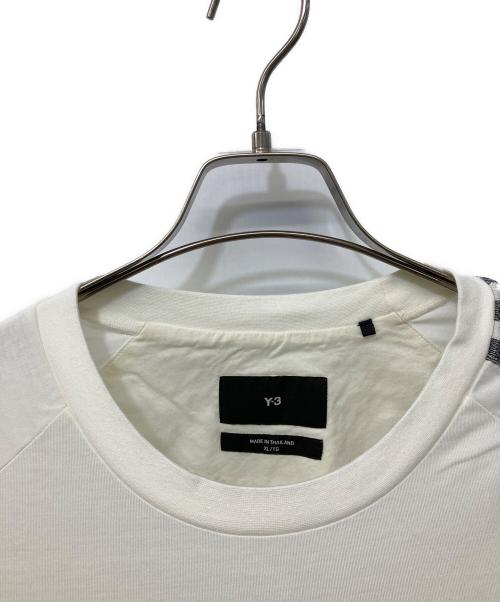 Y-3（ワイスリー）Y-3 (ワイスリー) 3-STRIPES LONG-SLEEVE TOP ホワイト サイズ:XLの古着・服飾アイテム