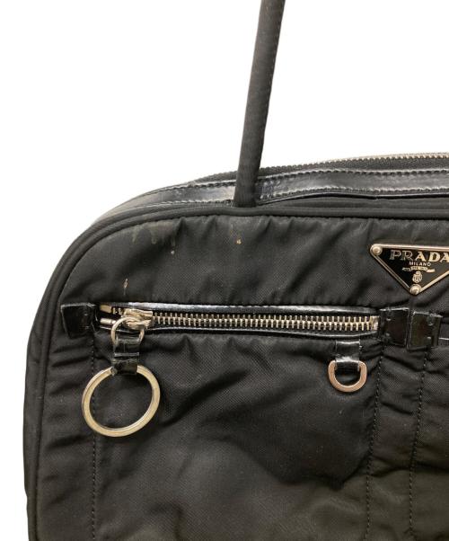 PRADA（プラダ）PRADA (プラダ) ナイロンハンドバッグ ブラックの古着・服飾アイテム