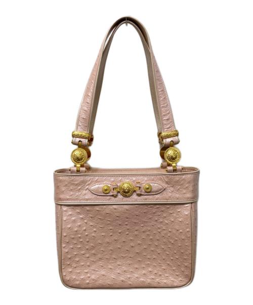 VERSACE（ヴェルサーチェ）VERSACE (ヴェルサーチェ) ハンドバッグ ピンクの古着・服飾アイテム