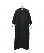 ENFOLDエンフォルド）の古着「Comfortable Twill BIGシルエットドレス」｜ブラック