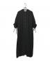 ENFOLD（エンフォルド）の古着「Comfortable Twill BIGシルエットドレス」｜ブラック