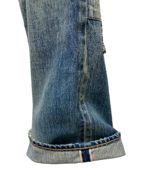 FDMTL（ファンダメンタル）FDMTL (ファンダメンタル) 刺し子パッチワークデニムパンツ インディゴ サイズ:30の古着・服飾アイテム