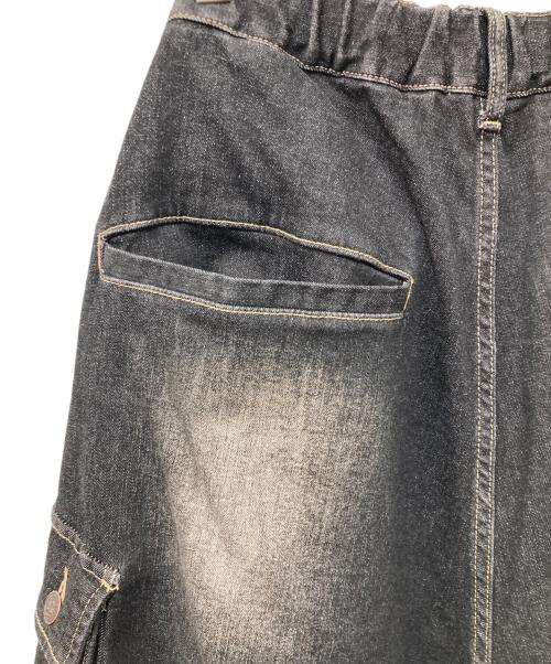 glamb（グラム）glamb (グラム) クロップドデニムカーゴパンツ ブラック サイズ:Lの古着・服飾アイテム