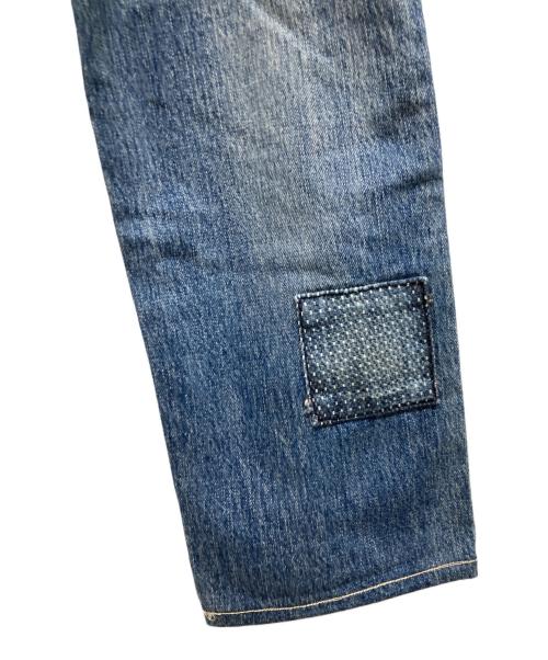 FDMTL（ファンダメンタル）FDMTL (ファンダメンタル) 刺し子パッチワークデニムパンツ インディゴ サイズ:32の古着・服飾アイテム