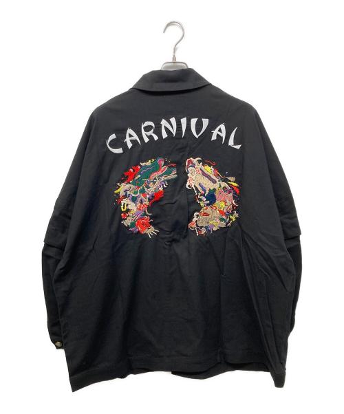 stof（ストフ）stof (ストフ) Linen UTAGE Embroi Blouson ブラック サイズ:Mの古着・服飾アイテム