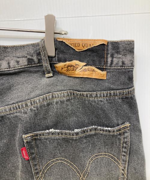 glamb（グラム）glamb (グラム) クレイジーリメイクデニムパンツ グレー サイズ:Sの古着・服飾アイテム