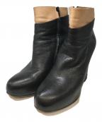 Maison Margielaメゾンマルジェラ）の古着「インヒールレイヤーブーツ」｜ブラック