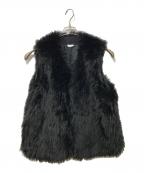BLACK COMME des GARCONSブラックコムデギャルソン）の古着「ファーベスト」｜ブラック