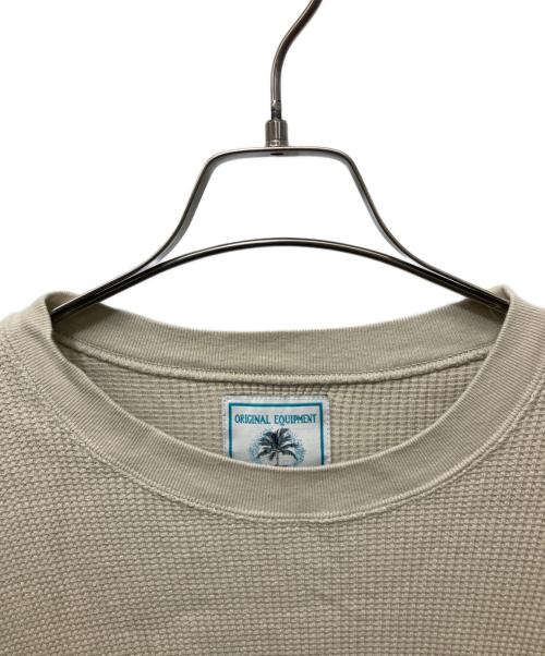 original equipment manufacturing（オーイーエム）original equipment manufacturing (オーイーエム) サーマルカットソー ベージュ サイズ:XLの古着・服飾アイテム