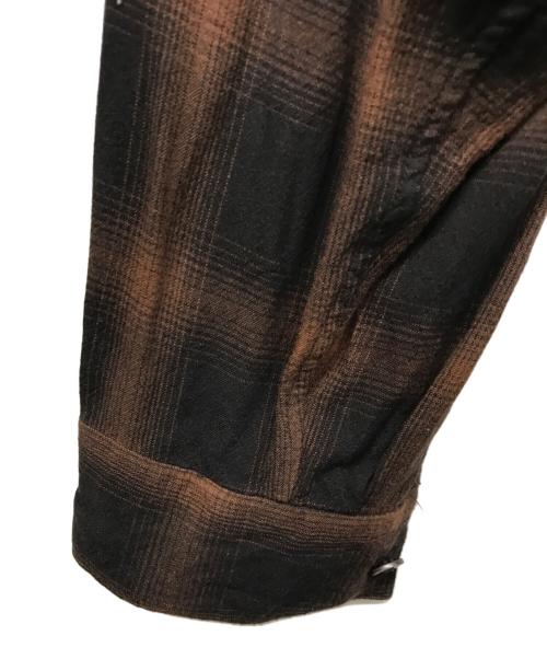 COMOLI（コモリ）COMOLI (コモリ) レーヨン オープンカラーシャツ ブラウン サイズ:4の古着・服飾アイテム