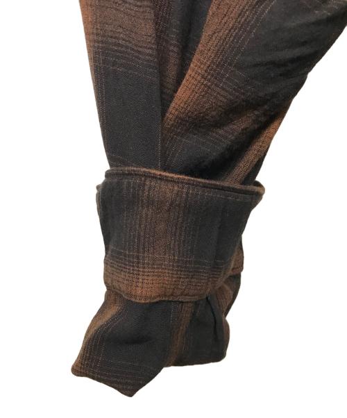 COMOLI（コモリ）COMOLI (コモリ) レーヨン オープンカラーシャツ ブラウン サイズ:4の古着・服飾アイテム