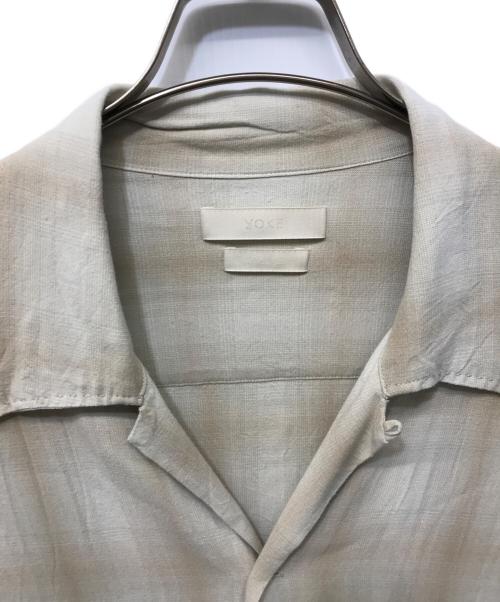YOKE（ヨーク）YOKE (ヨーク) OVERSIZED OPEN COLLAR SHIRT ベージュ サイズ:3の古着・服飾アイテム