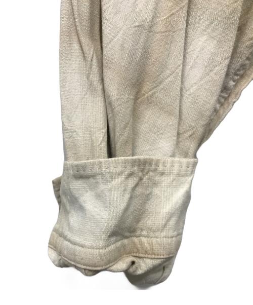 YOKE（ヨーク）YOKE (ヨーク) OVERSIZED OPEN COLLAR SHIRT ベージュ サイズ:3の古着・服飾アイテム