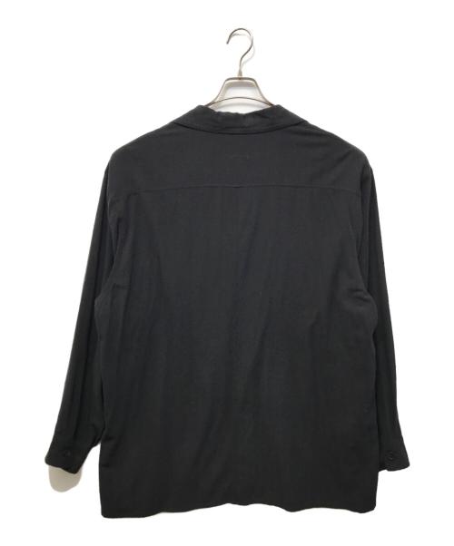 COMOLI（コモリ）COMOLI (コモリ) シルクノイル シャツジャケット ブラック サイズ:3の古着・服飾アイテム