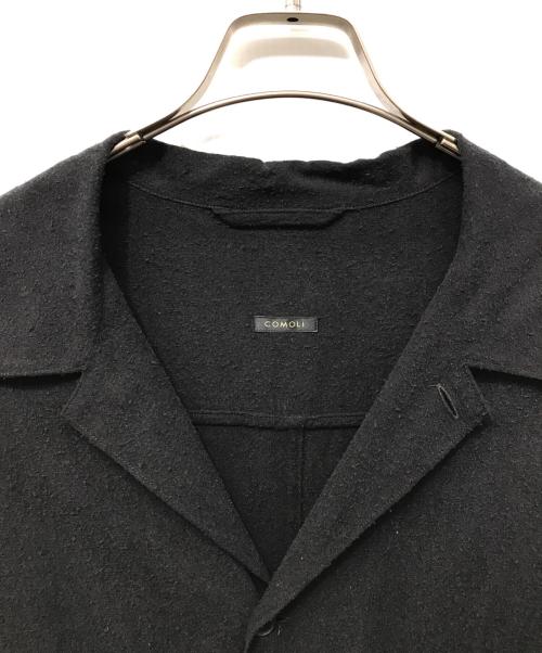 COMOLI（コモリ）COMOLI (コモリ) シルクノイル シャツジャケット ブラック サイズ:3の古着・服飾アイテム