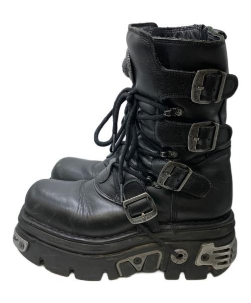 NEW ROCK（ニューロック）NEW ROCK (ニューロック) サイドジップブーツ ブラック サイズ:39の古着・服飾アイテム