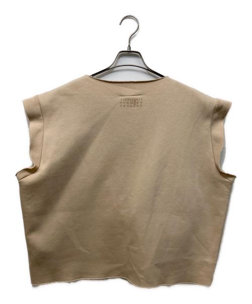 MM6 Maison Margiela（エムエムシックスメゾンマルジェラ）MM6 Maison Margiela (エムエムシックスメゾンマルジェラ) スキッパーベスト ベージュ サイズ:XSの古着・服飾アイテム