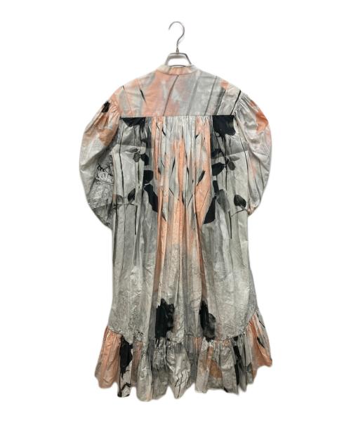 ALEXANDER McQUEEN（アレキサンダーマックイーン）ALEXANDER McQUEEN (アレキサンダーマックイーン) バルーンスリーブワンピース マルチカラー サイズ:36の古着・服飾アイテム