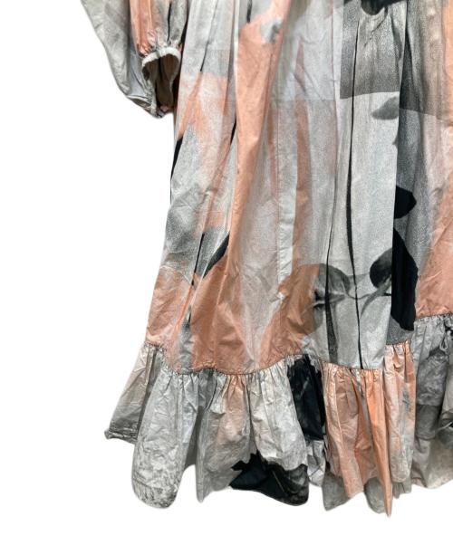 ALEXANDER McQUEEN（アレキサンダーマックイーン）ALEXANDER McQUEEN (アレキサンダーマックイーン) バルーンスリーブワンピース マルチカラー サイズ:36の古着・服飾アイテム