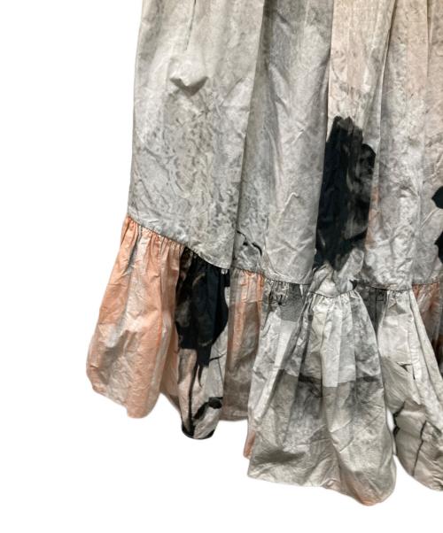 ALEXANDER McQUEEN（アレキサンダーマックイーン）ALEXANDER McQUEEN (アレキサンダーマックイーン) バルーンスリーブワンピース マルチカラー サイズ:36の古着・服飾アイテム