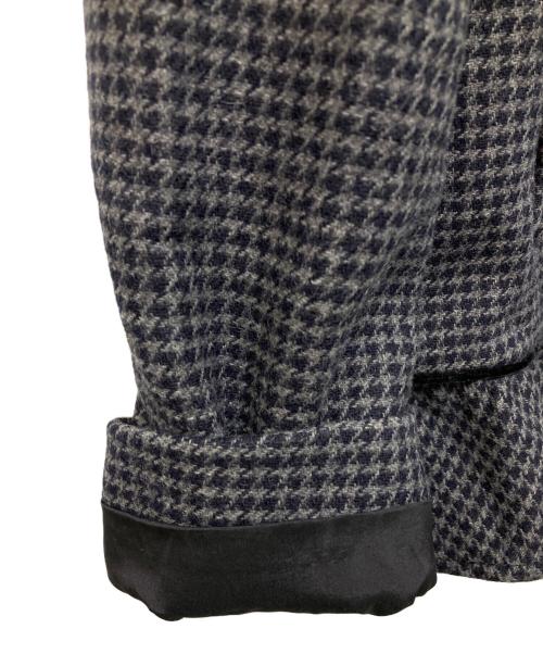 RED VALENTINO（レッドヴァレンティノ）RED VALENTINO (レッドヴァレンティノ) 千鳥柄フリルジャケット グレー サイズ:44の古着・服飾アイテム