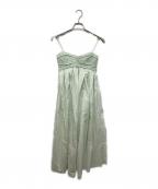 CECILIE BAHNSENセシリーバンセン）の古着「キャミソールワンピース」｜ライトグリーン