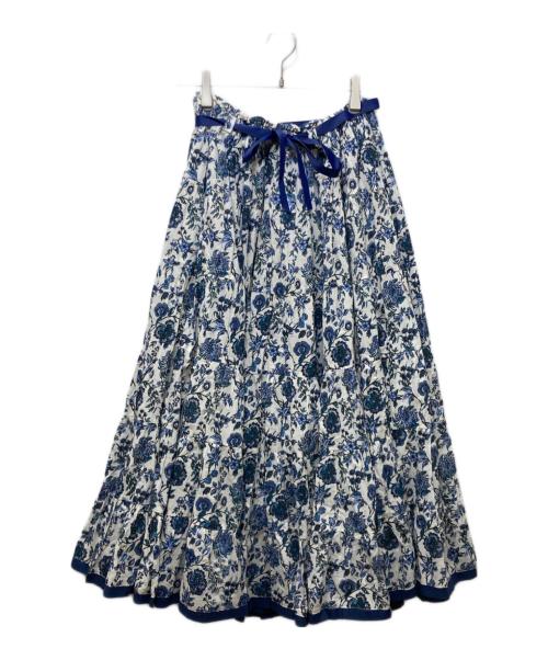 MARIHA（マリハ）MARIHA (マリハ) 草原の虹のスカート ホワイト×ブルー サイズ:FREEの古着・服飾アイテム