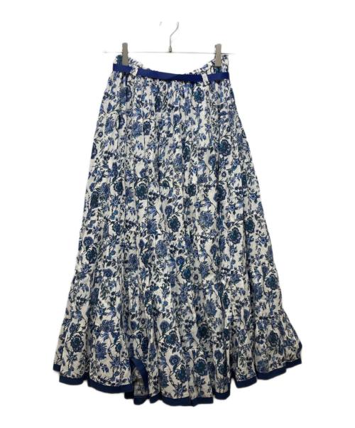 MARIHA（マリハ）MARIHA (マリハ) 草原の虹のスカート ホワイト×ブルー サイズ:FREEの古着・服飾アイテム