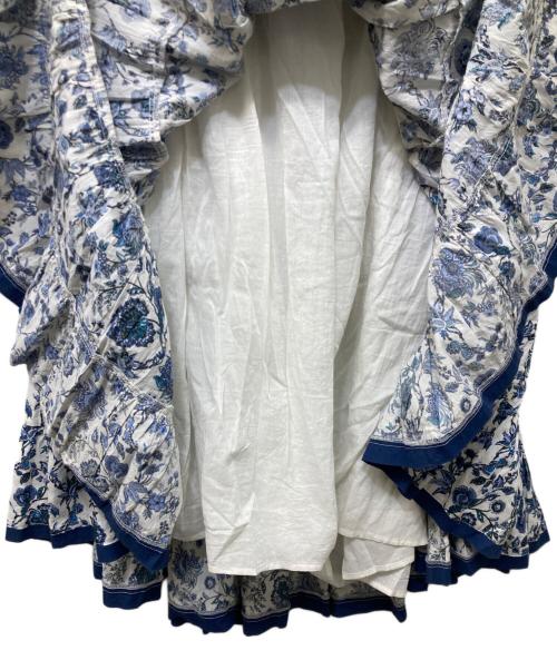 MARIHA（マリハ）MARIHA (マリハ) 草原の虹のスカート ホワイト×ブルー サイズ:FREEの古着・服飾アイテム