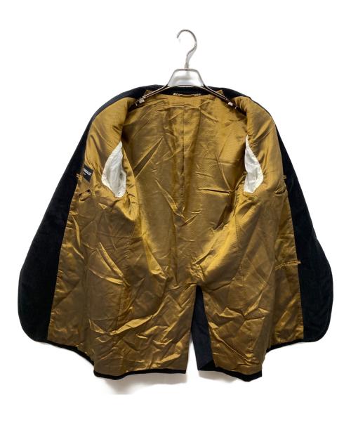 DOLCE & GABBANA（ドルチェ＆ガッバーナ）DOLCE & GABBANA (ドルチェ＆ガッバーナ) ピークドラペルベロアジャケット ブラック サイズ:52の古着・服飾アイテム