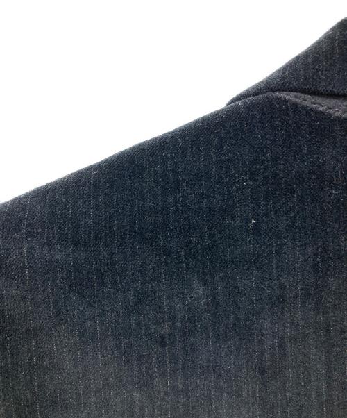 DOLCE & GABBANA（ドルチェ＆ガッバーナ）DOLCE & GABBANA (ドルチェ＆ガッバーナ) ピークドラペルベロアジャケット ブラック サイズ:52の古着・服飾アイテム