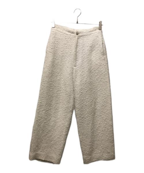 MADISON BLUE（マディソンブルー）MADISON BLUE (マディソンブルー) ツイードワイドパンツ ホワイト サイズ:00の古着・服飾アイテム