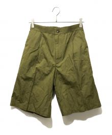 HEVO（イーヴォ）の古着「コットンメタルハーフパンツ」｜カーキ